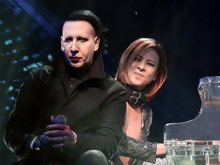 Marilyn Manson, canta ‘Sweet Dreams’ con gli X Japan al Coachella (video)