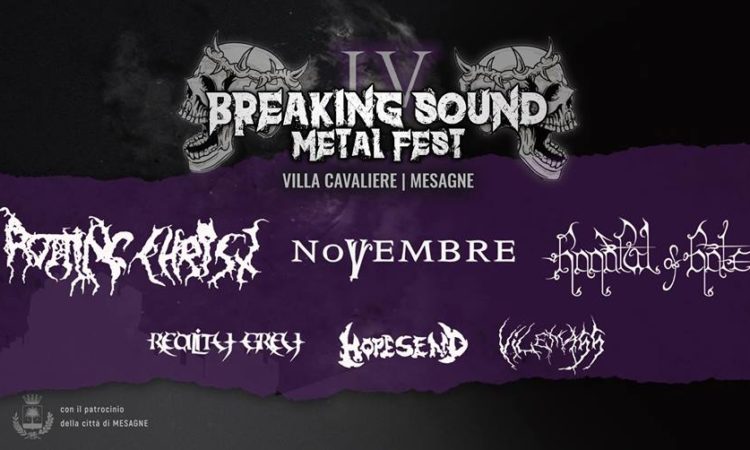 Breaking Sound Metal Fest, possibile pausa per il metal fest pugliese