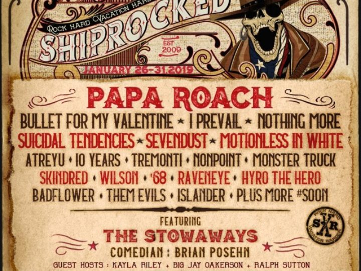 Papa Roach, Bullet For My Valentine, I Prevail, Suicidal Tendencies confermati allo ShipRocked 2019