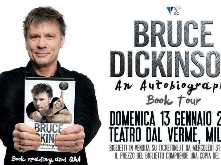 Bruce Dickinson, il reading dell’autobiografia a Milano