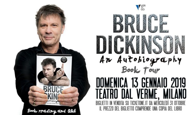 Bruce Dickinson, il reading dell’autobiografia a Milano