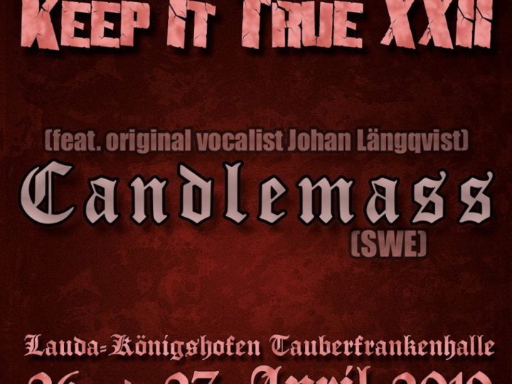 Candlemass, headliner al Keep It True 2019