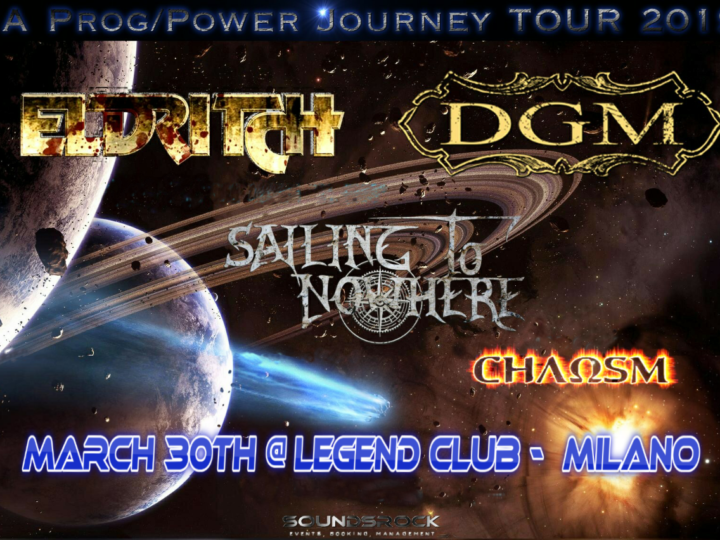 A Prog Power Journey Tour 2019, con Eldritch, DMG, Sailing To Nowhere, Chaosm