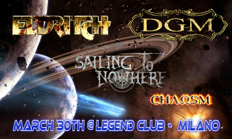 A Prog Power Journey Tour 2019, con Eldritch, DMG, Sailing To Nowhere, Chaosm