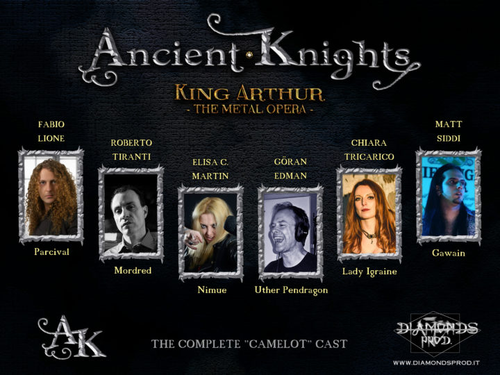 Ancient Knights, la track-list definitiva di ‘Camelot’ con gli interpreti