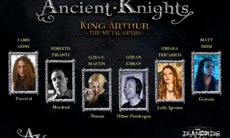 Ancient Knights, la track-list definitiva di ‘Camelot’ con gli interpreti