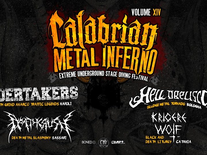 Calabrian Metal Inferno Fest, la quattordicesima edizione il 28 Dicembre a Marcellinara