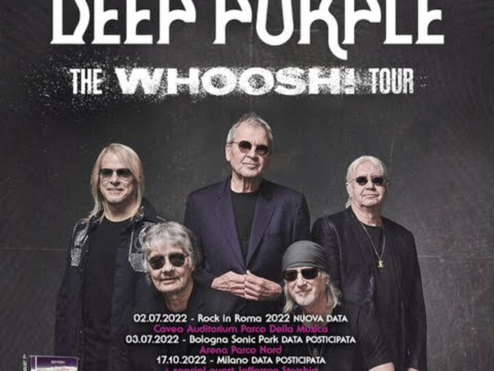 Deep Purple, tre concerti in Italia nel 2022