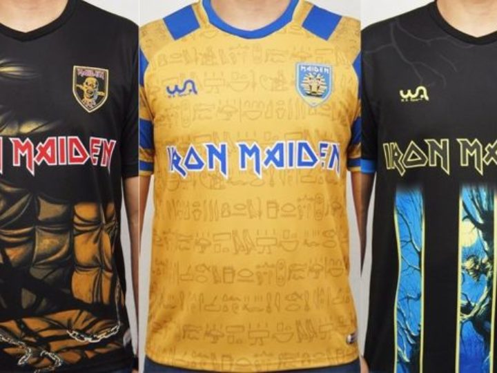 Iron Maiden, nuove maglie da calcio ispirate a Piece Of Mind, Powerslave e Fear Of The Dark