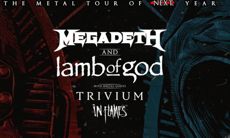 The Metal Tour Of The Year, live show di Megadeth, Lamb Of God, Trivium e In Flames