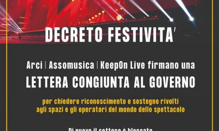 Associazioni Musicali Unite, lettera al Governo da parte del settore spettacolo e live