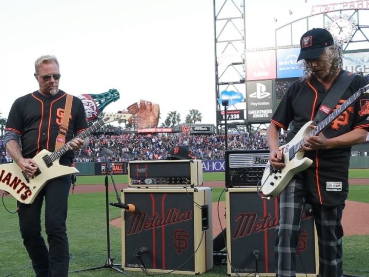 Metallica, in campo con i San Francisco Giants per ‘Metallica Night’