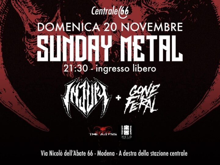 Sunday Metal, nuovo format live della domenica a Modena