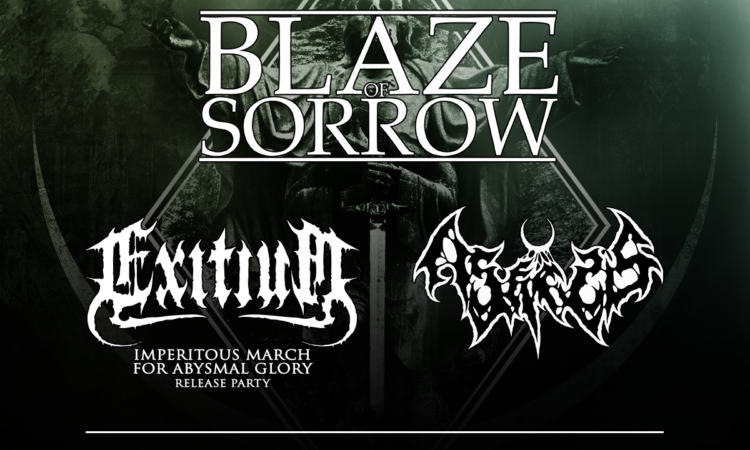 Blaze of Sorrow, live il 20 maggio a Tregnago