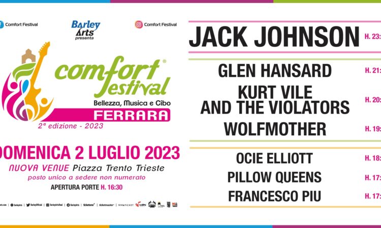 Comfort Festival 2023, il cast definitivo