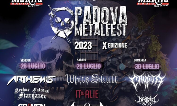 Padova Metal Fest, gli orari delle esibizioni