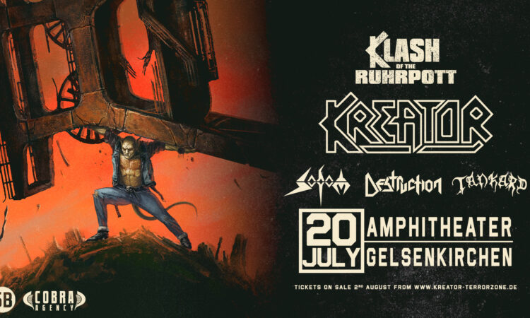 Kreator, annuncio dell’evento ‘Klash Of The Ruhrpott’ con Sodom, Destruction e Tankard