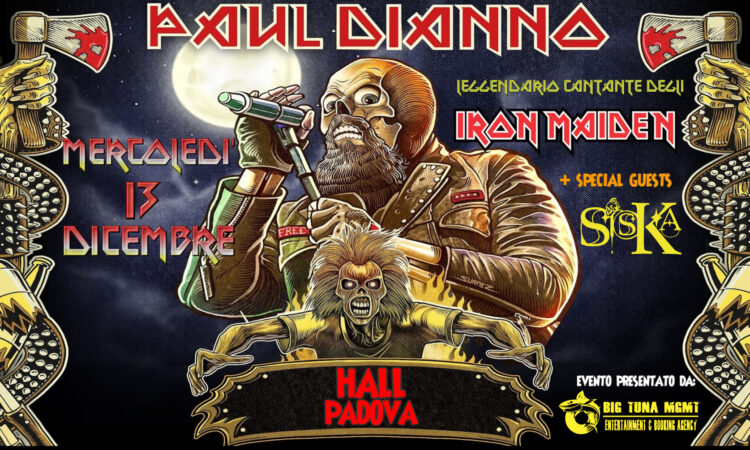 Paul Di’Anno all’Hall di Padova a dicembre