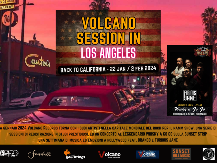 Volcano Records torna a Los Angeles, concerto al Whisky A Go Go a gennaio 2024