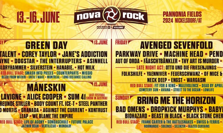 Nova Rock 2024, tutto quel che c’è da sapere sul super festival austriaco