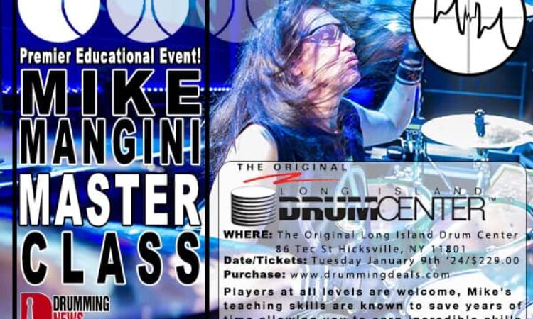 Mike Mangini, pronte le date per la masterclass con l’ex dei Dream Theather