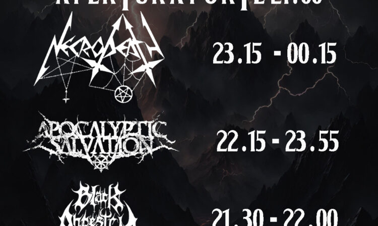 Necrodeath, Black Ancestry e Apocalyptic Salvation, gli orari dei live