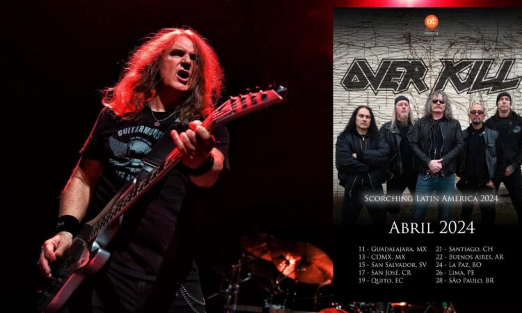 Overkill, David Ellefson al basso per il tour sudamericano