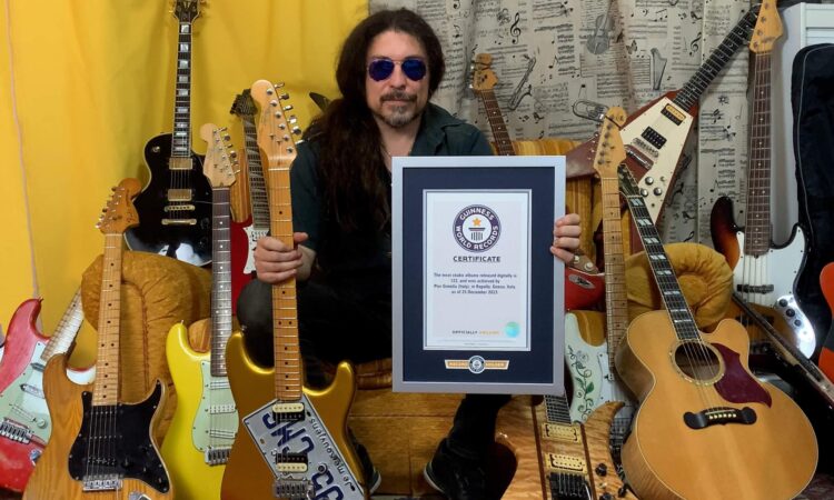 Pier Gonella, il chitarrista e produttore entra nel Guinness World Records