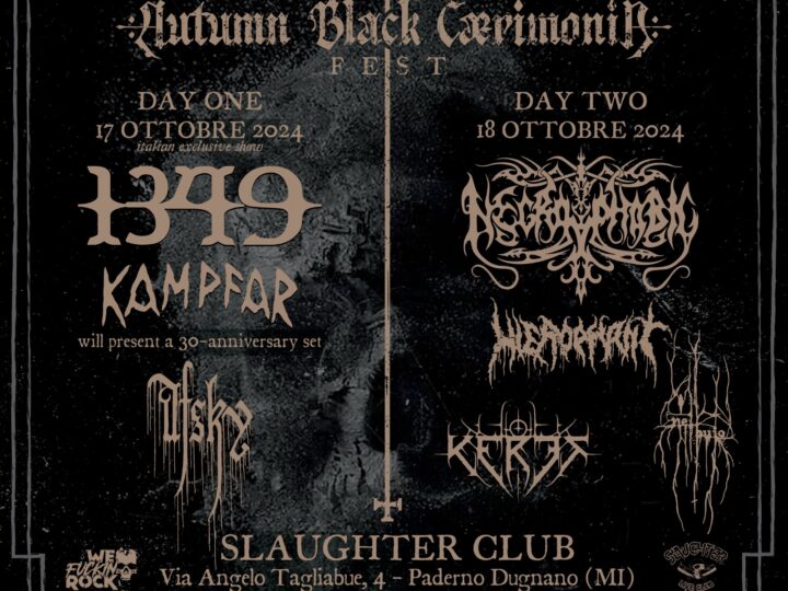 Autumn Black Caerimonia, il bill completo con 1349, Kampfar e Necrophobic