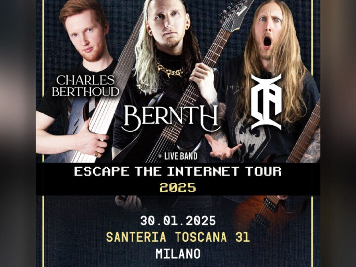 Bernth, Charles Berthoud e Ola Englund in Italia per un live a Milano nel gennaio del 2025