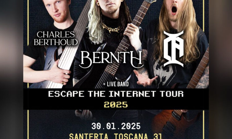 Bernth, Charles Berthoud e Ola Englund in Italia per un live a Milano nel gennaio del 2025