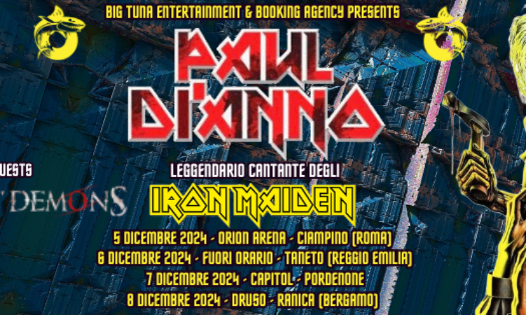 Paul Di’Anno, quattro concerti in Italia a dicembre