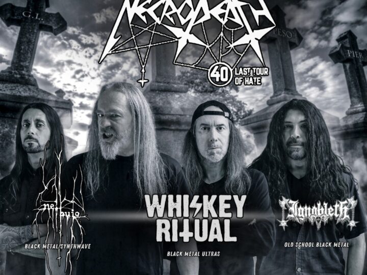 Necrodeath, 40 Last Tour of Hate Release Party ‘Arimortis’ + Whiskey Ritual + Nel Buio + Ignobleth live a Modena