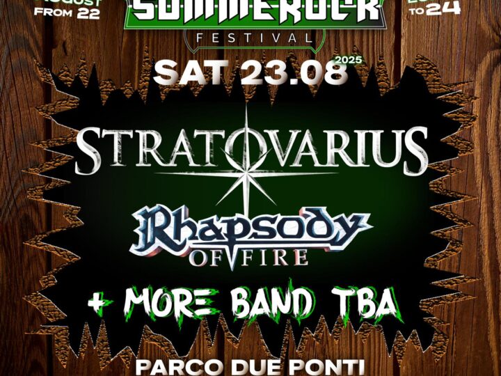 Summerock 2025: Rhapsody of Fire e Stratovarius il 23 agosto 2025