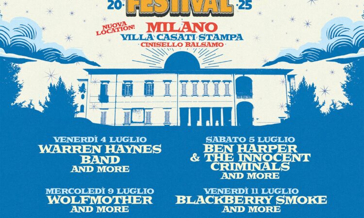 Comfort Festival, si arricchisce di nuovi artisti: Warren Haynes Band, Wolfmother e Blackberry Smoke