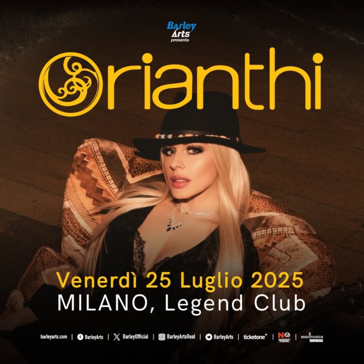 Orianthi @ Legend Club – Milano, 25 luglio 2025