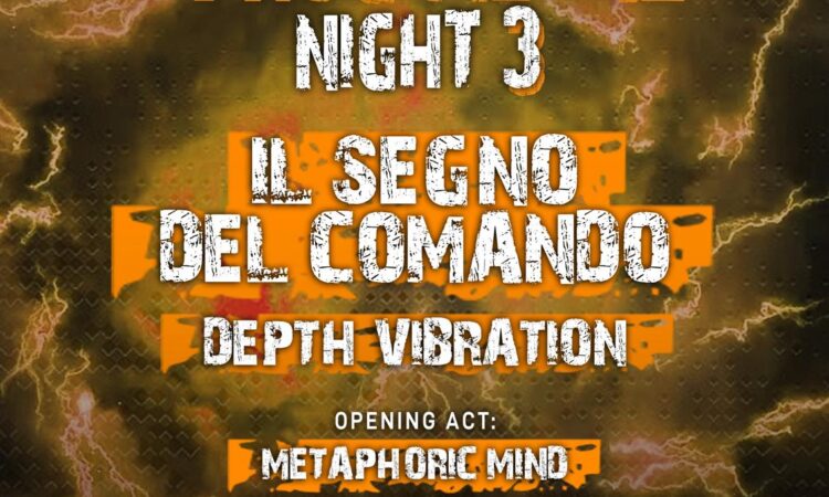 Il Segno del Comando, headliner alla Alternative Prog Metal Night 3