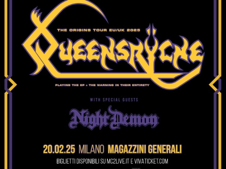 Queensryche, gli orari della data di Milano