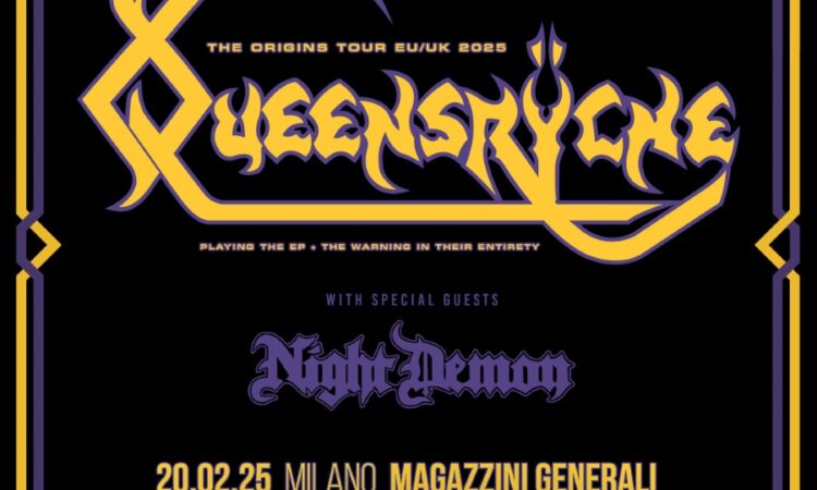 Queensryche, gli orari della data di Milano