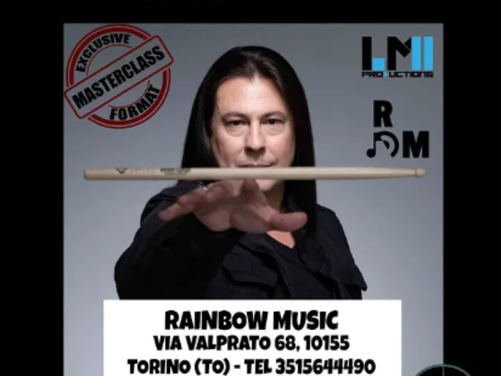 Mike Mangini, per la prima volta a Torino con la sua Masterclass