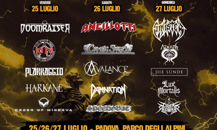 Padova Metal Fest 2025, annunciate le bands delle tre giornate