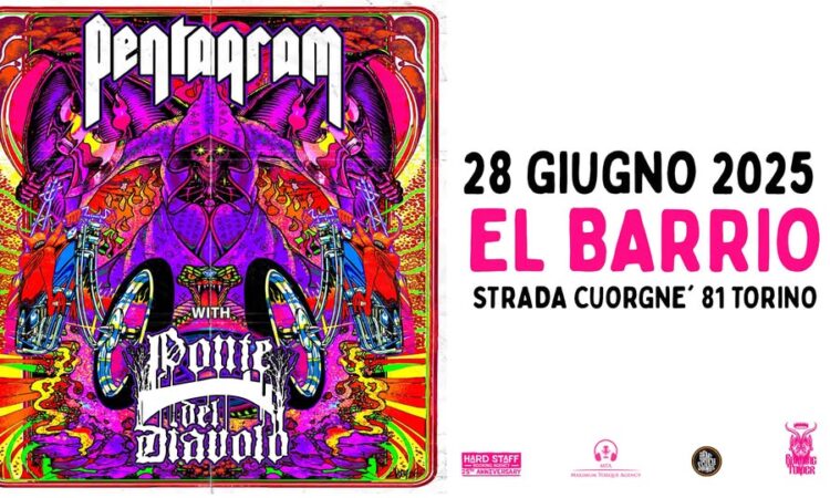 Pentagram, a Torino il 28 giugno 2025